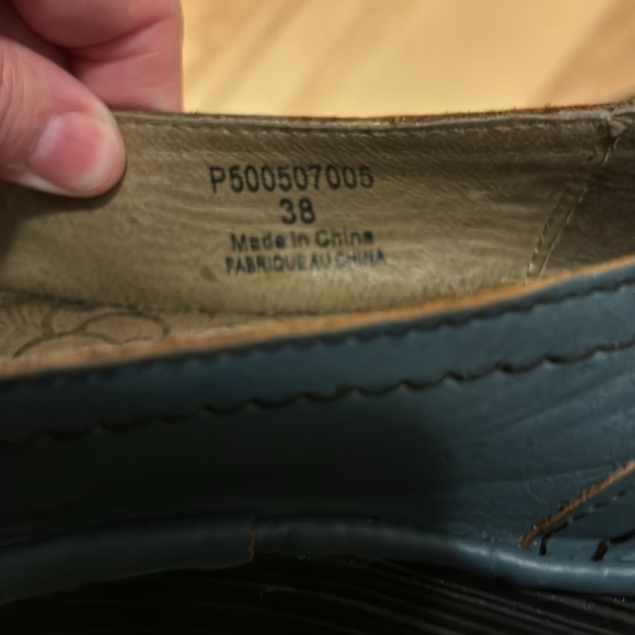 Size 38 Fly London denim blue wedge shoes - Picture 7 of 7